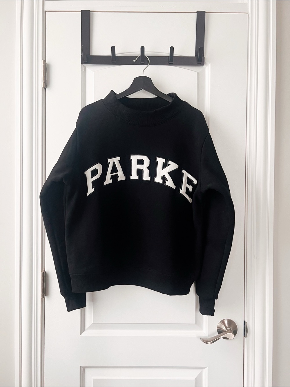 PARKE Fleece Mockneck in Black
